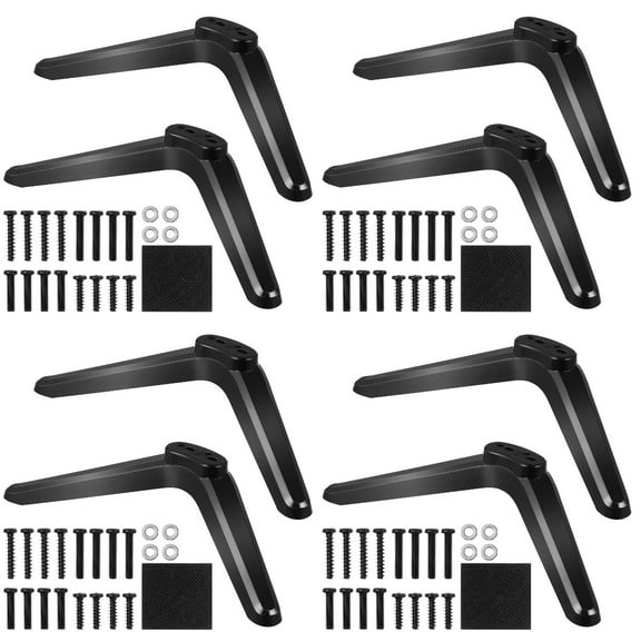 IMIKEYA TV Stand Mount Bracket Universal 32-55 Inch Tvs Black Plastic Stable Support