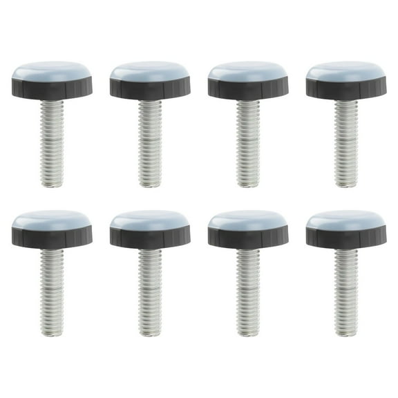 8Pcs Table Chair Foot Round Sliders Legs Pads With Screw Furniture Gliders Thread Sliding Foot With M6 Thread Floor Protectors