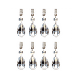 thumbnail image 1 of 8Pcs Tablecloth Weights Heavy Crystal Weight HeartShape Hangers Pendants For Dinner Table Cloth Outdoor, 1 of 5