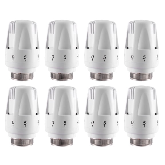 8Pcs Thermostatic Radiator Valve Thermostat Radiator Valve Replacement Head