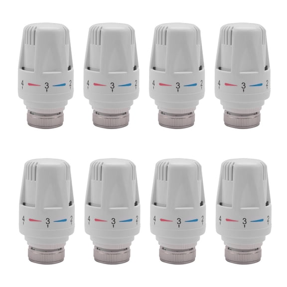 8Pcs Thermostatic Radiator Valve Thermostat Radiator Valve Replacement Head