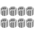 thumbnail image 1 of 8Pcs Threaded Insert, Stainless Steel M5*0.8 Male to M3*0.5 Female 5mm Long, 1 of 6