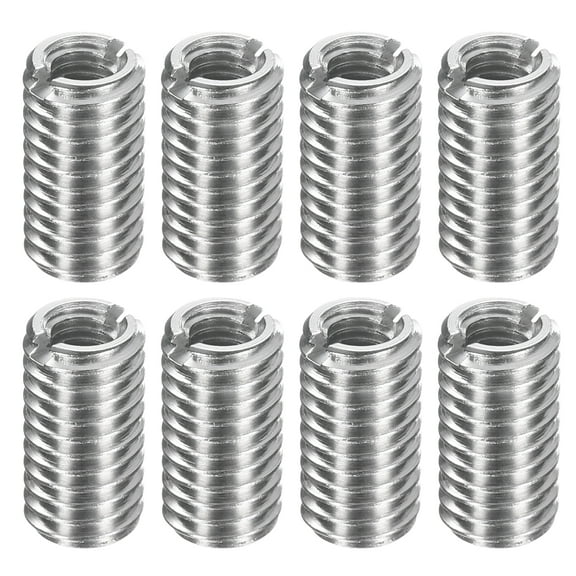 8Pcs Threaded Insert, Stainless Steel M8*1.25 Male to M5*0.8 Female 15mm Long