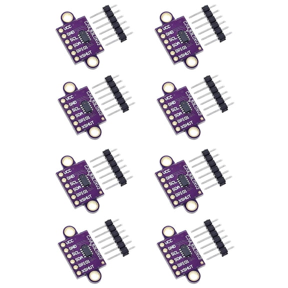 8Pcs Time-Of-Flight ToF Ranging Sensor Breakout 940Nm -VL53L0XV2 Distance Module IIC,8*set of Ranging Sensor Module, & black