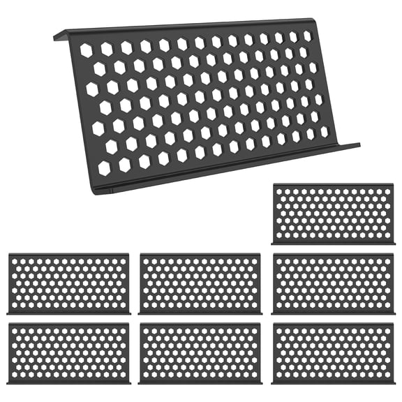 8Pcs Trading Card Display Riser Black Acrylic Modular Structure Risers Trading Card Rack for Sports Showcase Vendor Booth