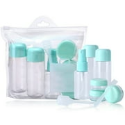 8Pcs Travel Bottles Set Leak Proof Refillable Toiletries Containers for Liquid Shampoo with Spray Bottle Cosmetic Cream Bottles