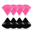 thumbnail image 1 of 8Pcs of Triangular Powder Puff Makeup Sponges, Made of Super-soft Velvet, Designed for Contouring, Eye, and Corner, Beauty Blender Foundation Mixing Container.(Black), 1 of 7