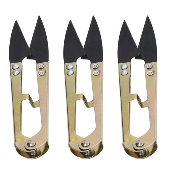 8Pcs U Sewing Scissors Clippers, Embroidery Thrum Yarn Fishing Thread Beading Cutter, Mini Small Snips Trimming Nipper, Great for Stitch,DIY Supplies