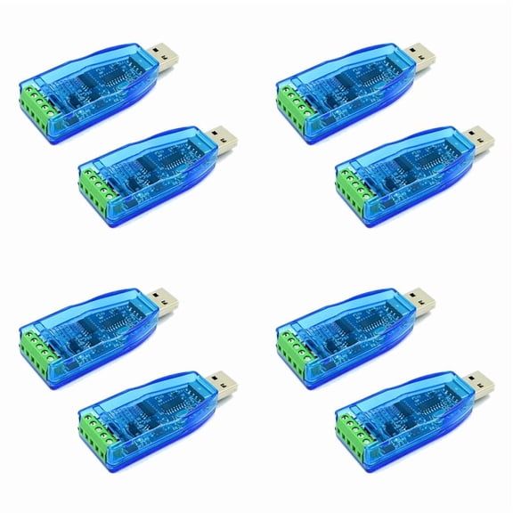 8Pcs USB to RS485 Converter Isolate Module Upgrade Industrial ESD Protection CH340E Standard -485 Connector Board