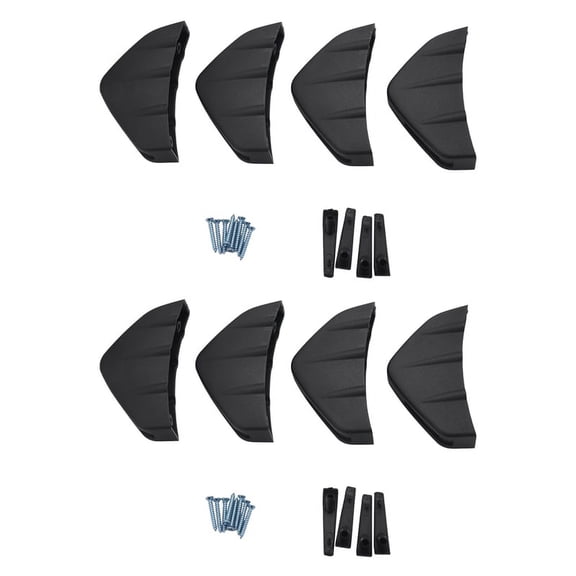 8Pcs Universal Car Rear Bumper Lip Diffuser Fin Style Car Back Bumper Spoiler Lip Splitter Car-Styling Accessories