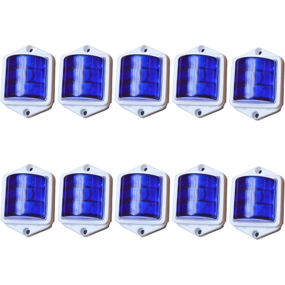 8Pcs Universal Side Marker 2x2 Inch Trailer Rv Marker Led Light Amber 12V Waterproof Universal For Rv Camper Truck Van Caravan Boat Side Marker Indicator Light