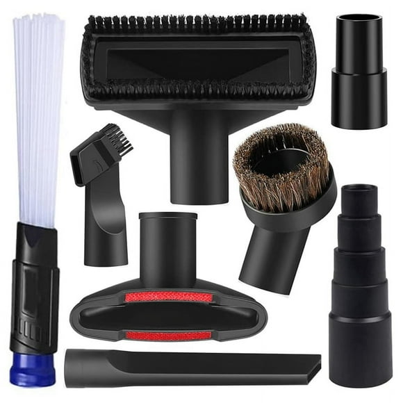 8Pcs Universal Vacuum Attachment Kit Wet Dry Plastic Vacuum Hose Adapter 1-1/4inch Vacuum 2Xk6299