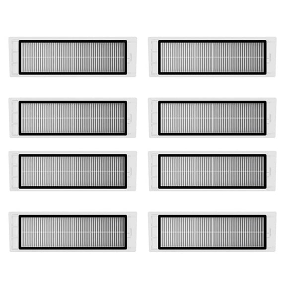 8Pcs Washable HEPA Filters for S50 S5 MAX S6 for MI Robot Vacuum Cleaner Parts,8 x HEPA filters,white & black