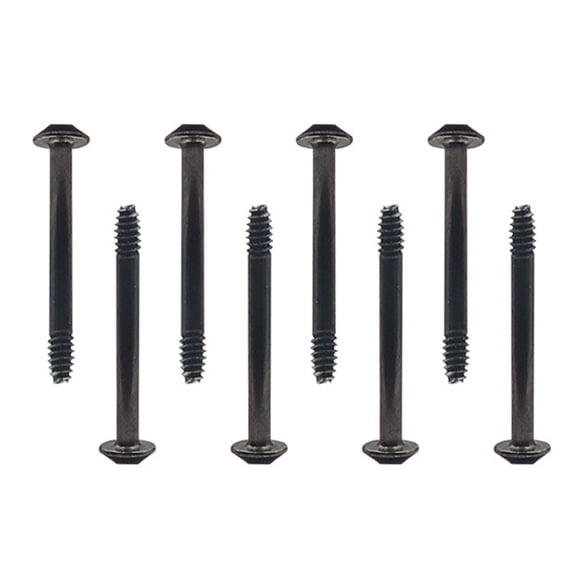 8Pcs Water Cooling Radiator Fitting Screws Fan Mounting Screw Kits Metal Water Cooling Radiator Screw Replacement