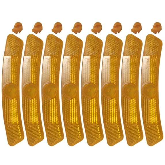 8Pcs Waterproof Bicycle Spoke Reflectors Warning Spoke Safety Reflector Safety Wheel Rim Reflective Light Cycling Part