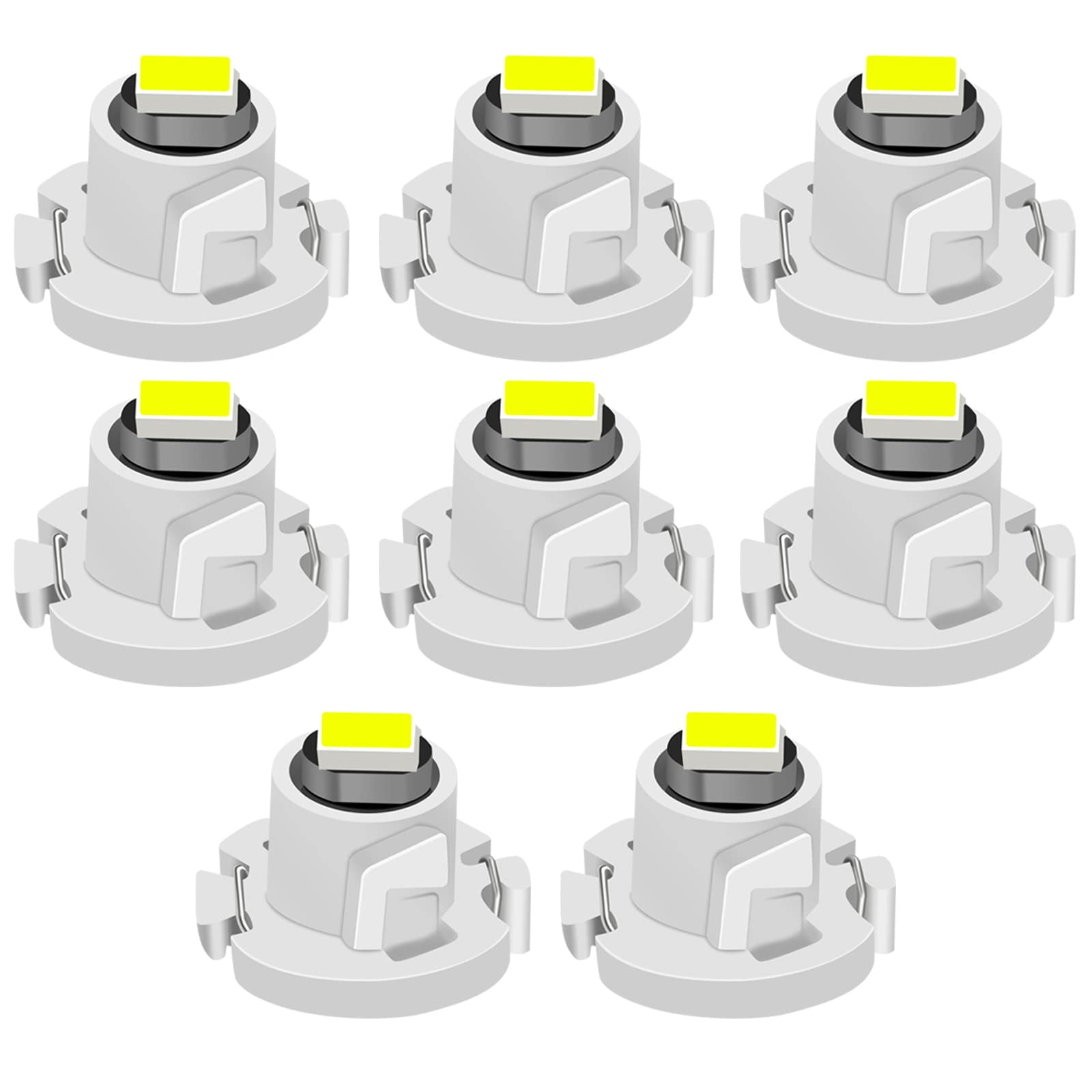 8Pcs White T3 Led Bulbs 3020 Chip Neo Wedge Led Dash Instrument Lights