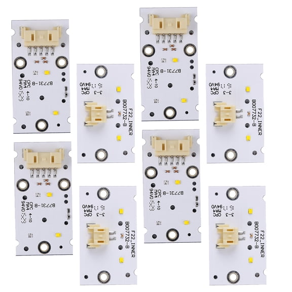 8Pcs Yellow DRL Headlight LED Module Boards for BMW F87 F22 F23 2014-2017, Replaces 63117388923 63117388924