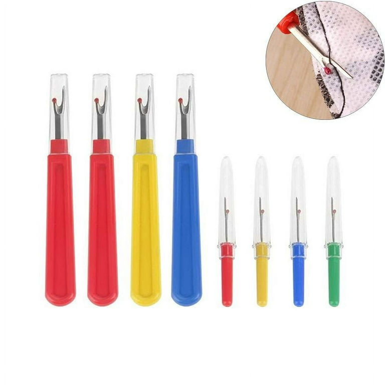 Mudder 5 Pieces Colorful Seam Ripper Large Stitch Sewing Tool Ergonomic  Thread Remover Tool with Handy Handles for Sewing Crafting Embroidery, 5
