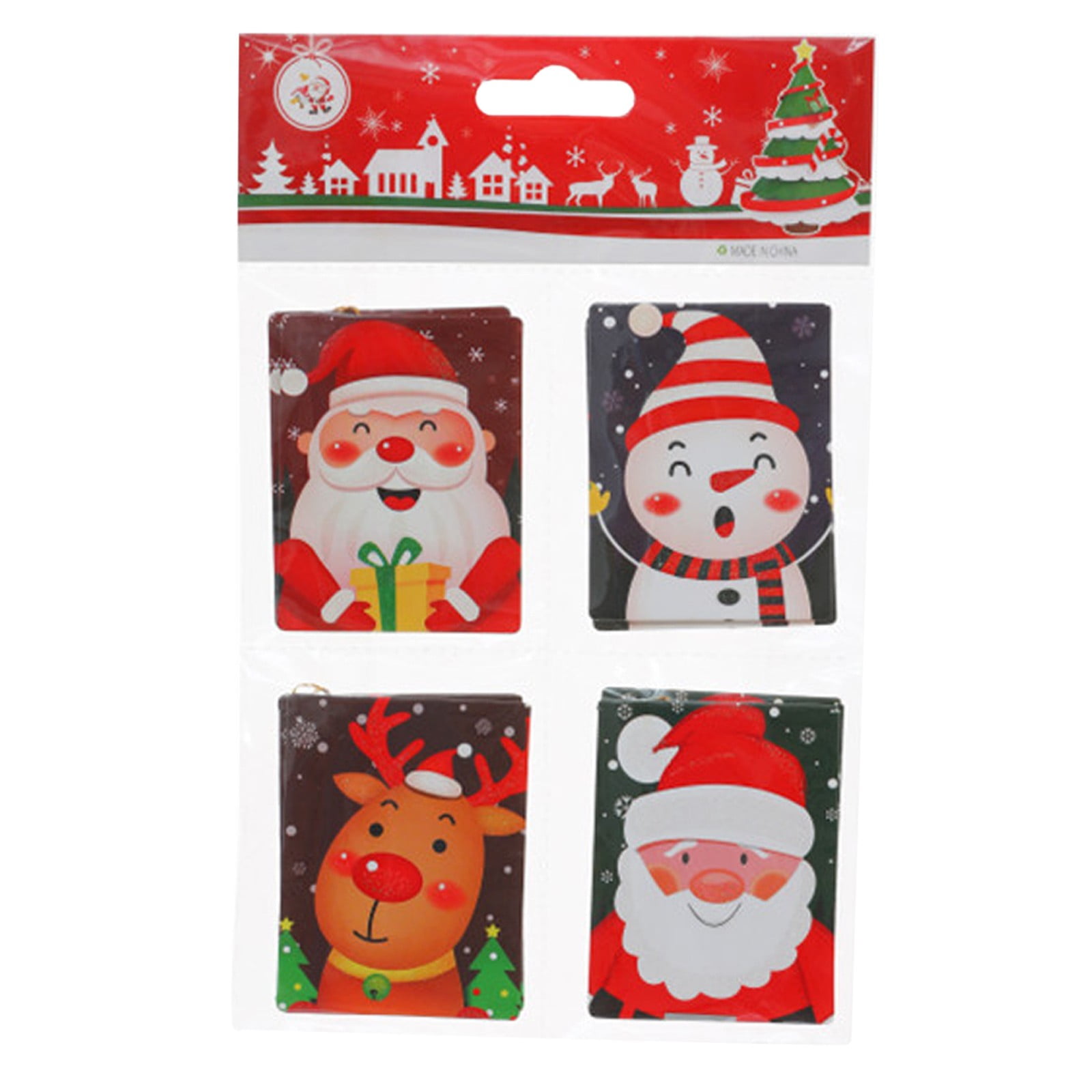 8PcsChristmas Tree Decoration Cards Christmas Greeting Cards Envelopes