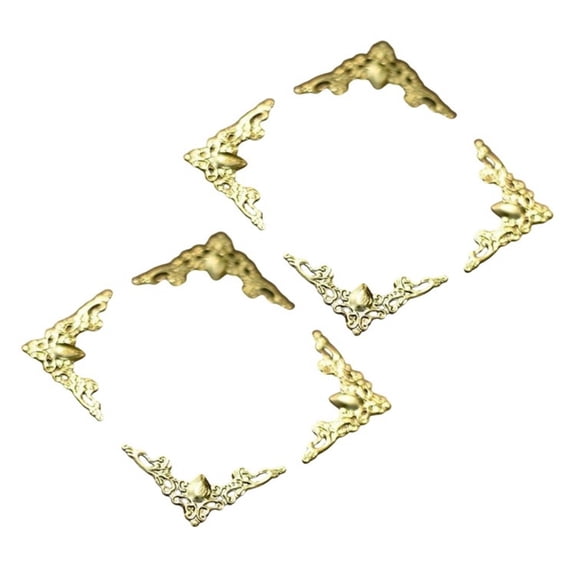 8Pieces Metal Book Corner Guards for Beauty and Durability Simple Quick Application Suitable for Students Teachers