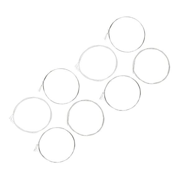 8Pieces Replacement Mandolin Strings Light Gauge Easy Installation Bright Sound Metal Texture for Musical Instrument
