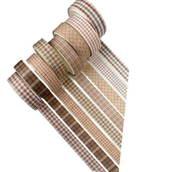 8Pieces Scrapbooking Decorative Tape Aesthetic Masking Tape for Scrapbooking