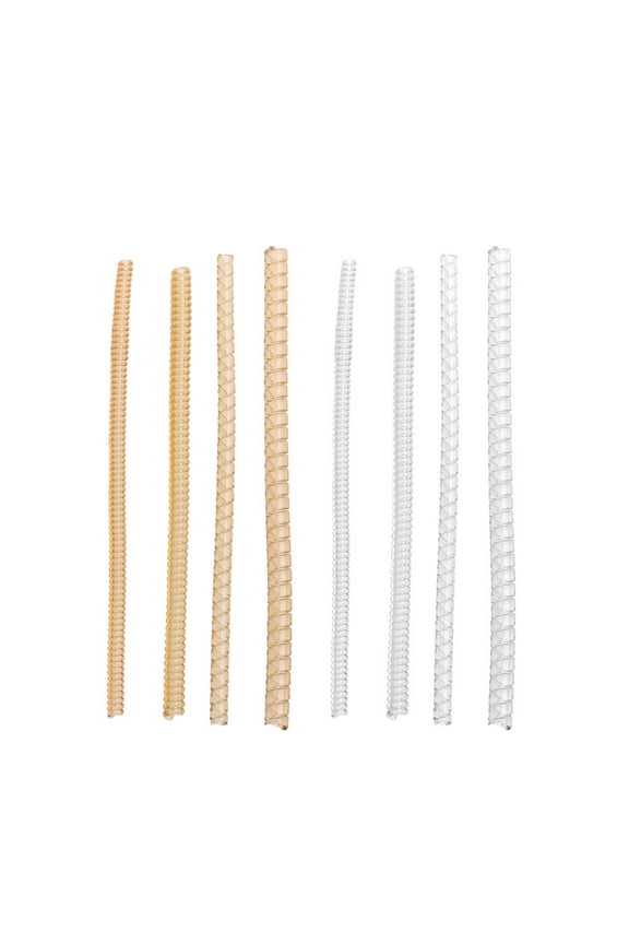 8Pieces/Set Clear Invisible Rings Guards Spring Telephone Line Adjustment Rings Resizer Make Rings Smaller to Fit Finger