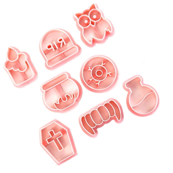 8Pieces Small Cookie Molds Creative Biscuit CutterHa110weenCookie Molds