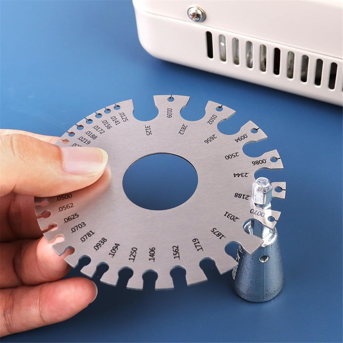 8Pieces Wire Gauge Measuring Tool, Metal Gauge Thickness Tool, Sheet