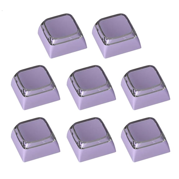 8Pieces XDA Height Keycap Set Wear Resistant PBT+PC for Mechanical Keyboards