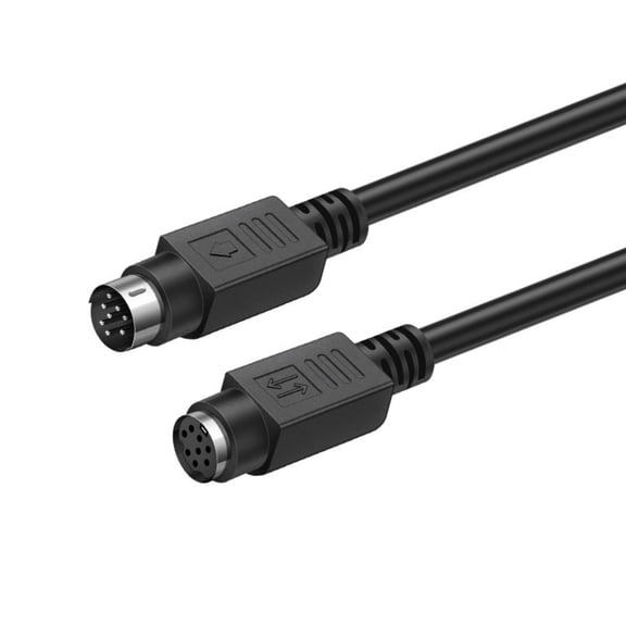 8Pin DIN Male to Female/Male Extension Cable Adapter Cable Transmission for Keyboard Gaming Console Accessories