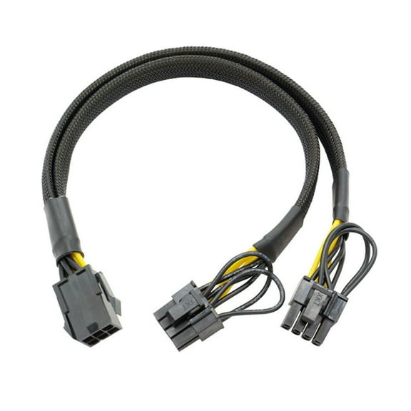 8Pin Female to Dual 8Pin male Cable Adapter 22cm CPU 6Pin To PCIE 2X 8Pin (6+2) Graphics Video Card Power Splitter Cable