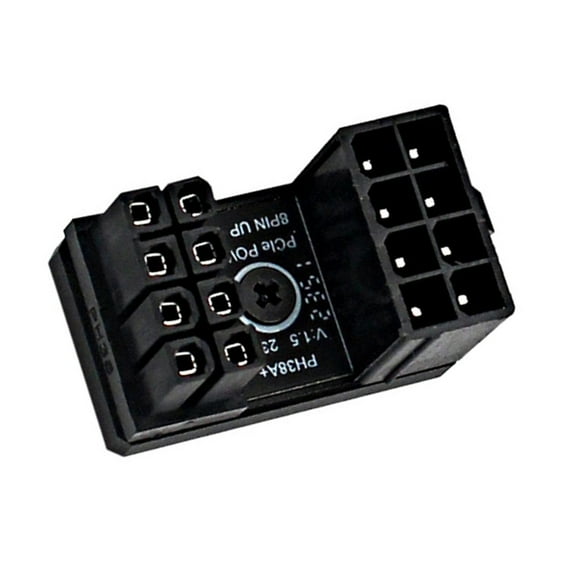 8Pin GPU Power Connector Adapter with 180 Degree Turning All Aluminum Converter