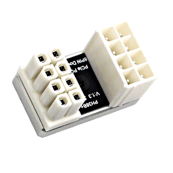 8Pin GPU Power Connector Adapter with 180 Degree Turning All Aluminum Converter