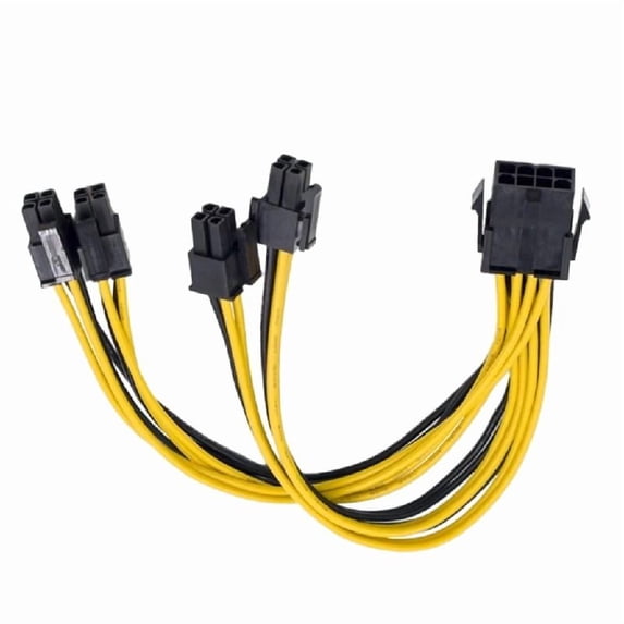8Pin Graphics Card Power Cord 8pin to Two 8pin/6pin Splitter Cord 18AWG