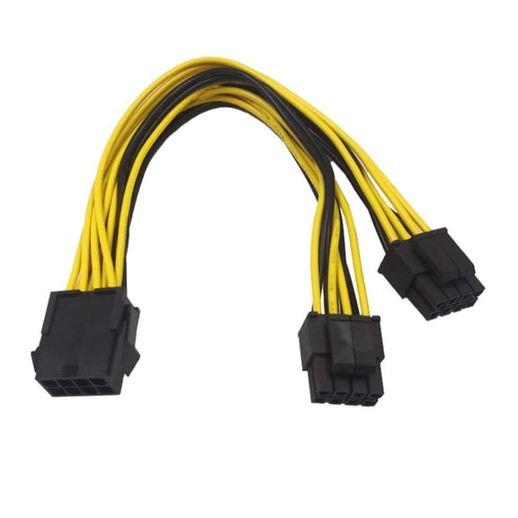 8Pin Male to Double 8Pin Female Cable Adapter CPU 8 Pin To Graphics Video Card
