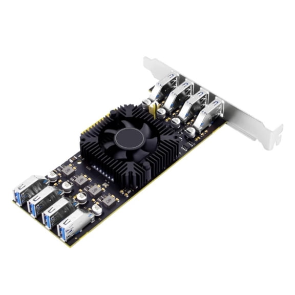 8Port USB 3.2 PCIE Expansion Card for Seamlessly Integration Desktop PC for Windows 7/8/10/11 and Linux Systems