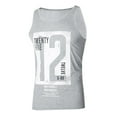 8QIDA Fashion Men's Casual Slim Letter Printed Sleeveless Tank Top T