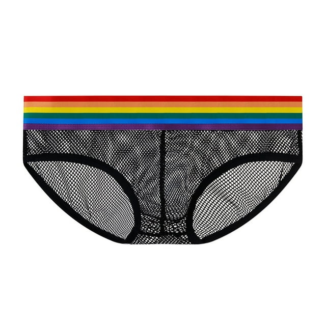 8QIDA Men's Briefs Men Sexy Grid Panties Belt Briefs Fun Underwear ...
