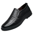8QIDA Men's Casual Dress Shoes Wide Toe Box Graduation Men Leather