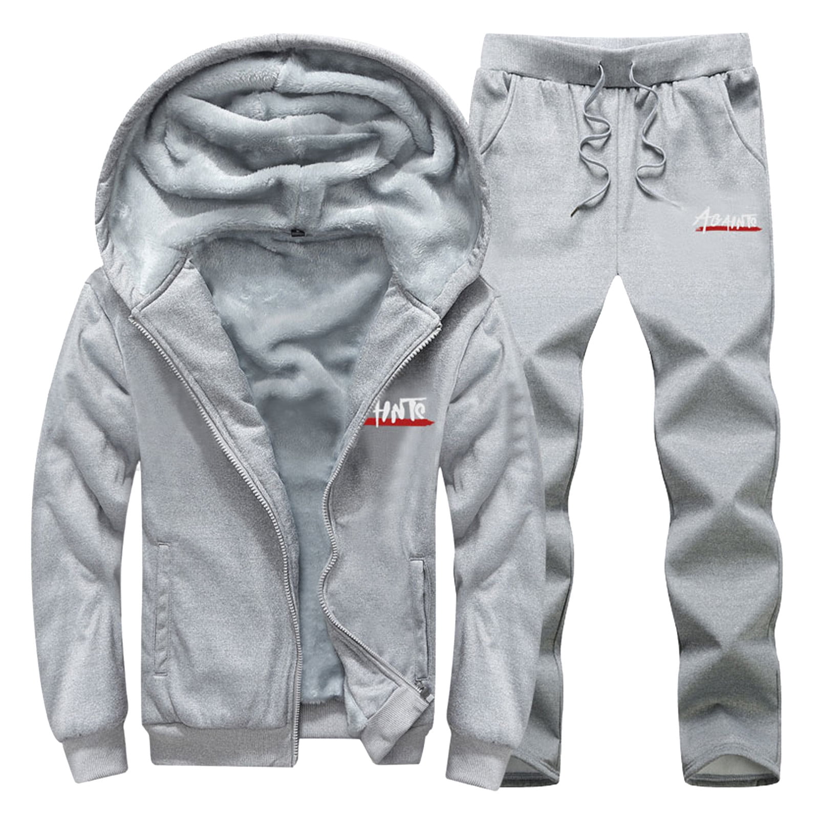 8QIDA Men's Casual Tracksuit Full Zip Running Jogging Sports Jacket and