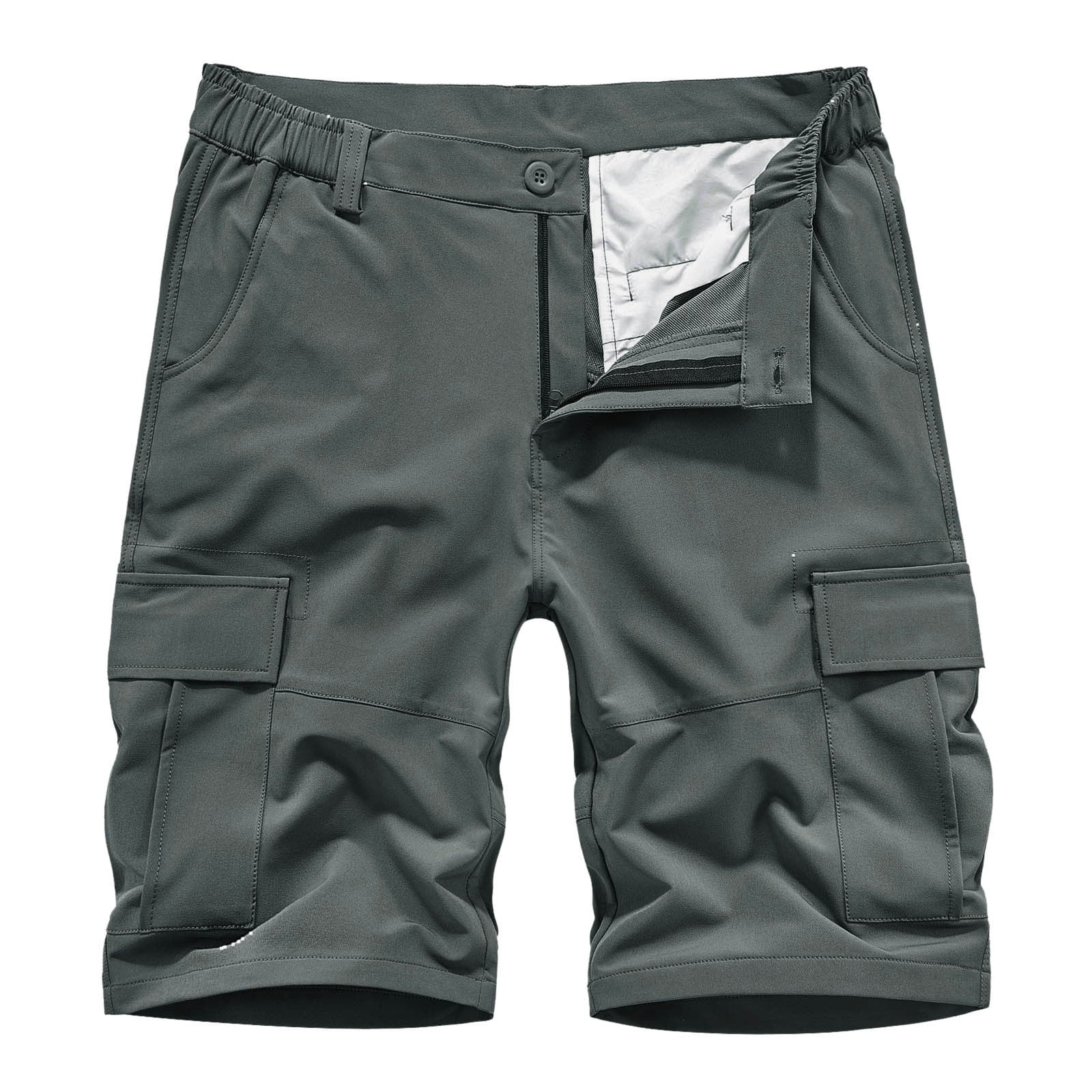 8QIDA Men's Slim Fit Stretch Denim Shorts Ripped Skinny Jean Shorts for ...