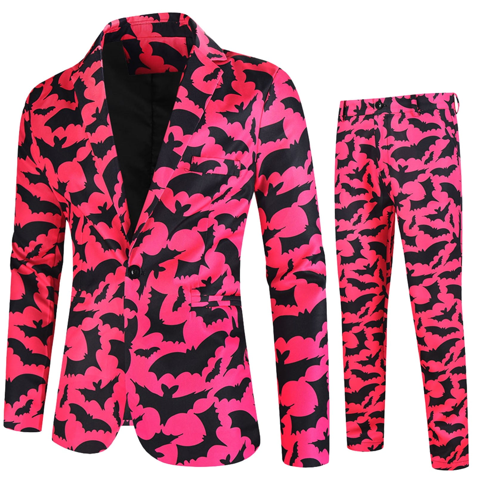 8QIDA Men's Suits Big and Tall Black Mens Fashion Casual