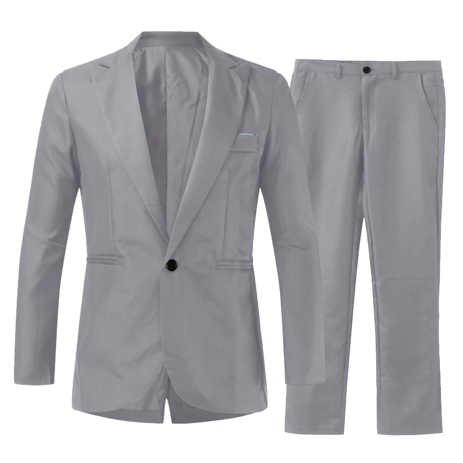 Men's 2-Piece African Suit Set – Single Breasted Slim Fit Blazer & Pants With Embroidery Print, Dashiki Fabric, For Weddings & Parties