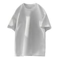 8QIDA Pocket Protector for Men Shirt White Men's Summer T Shirts Loose