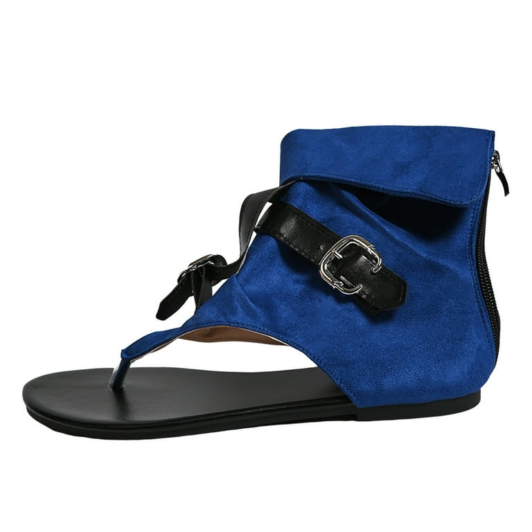 Ladies navy sandals size 7 deals