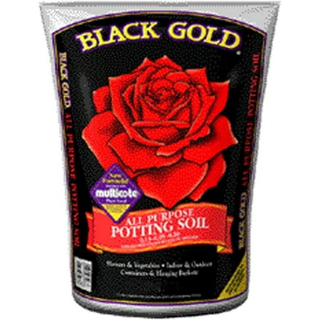 Black Gold Potting Soil - Drainage Holes - 8QT