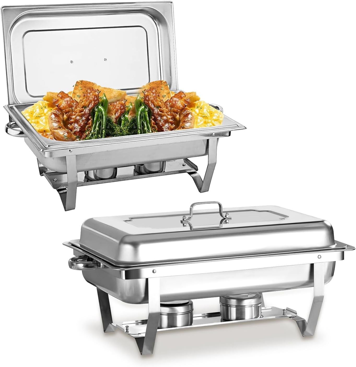 8QT Chafing Dishes for Buffet, Chafing Dish Buffet Set with Full Size ...
