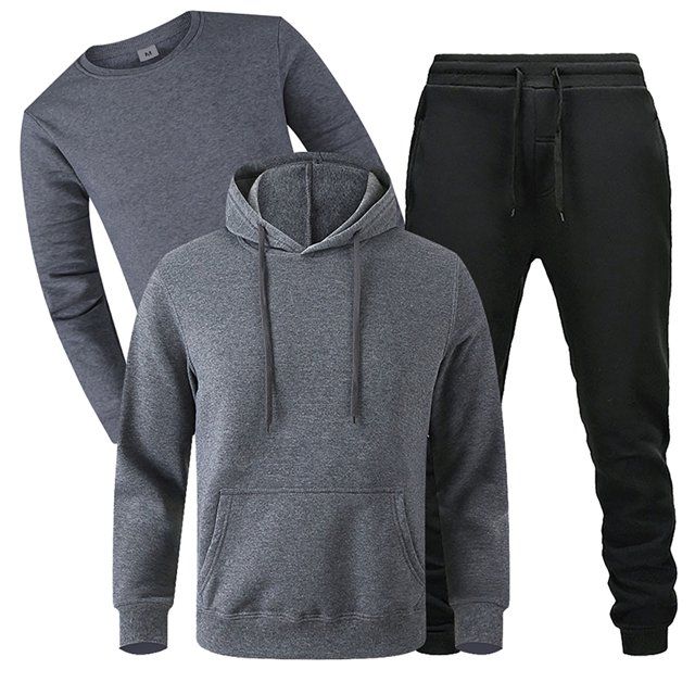 8QIDA Men's Suits Big and Tall 52 Men Tracking Suit Men Sweatsuit 3