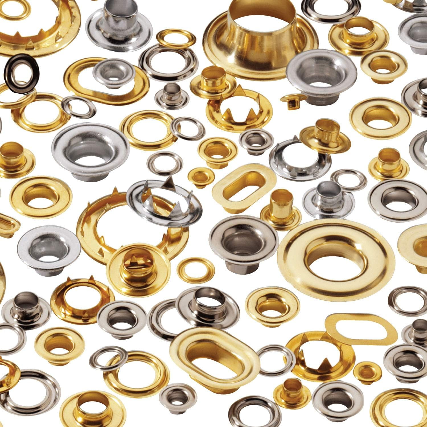 8RRGSWB25 Rolled Rim Grommet And Spur Washer Brass Durable, Reliable